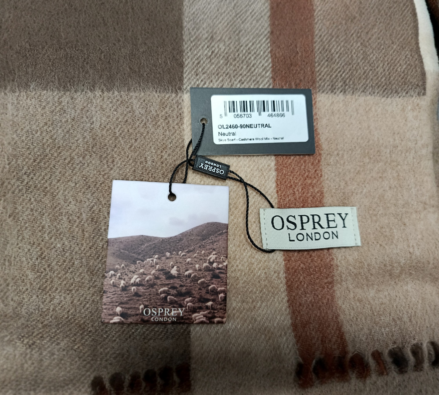 Osprey London Cashmere Blend Scarf
