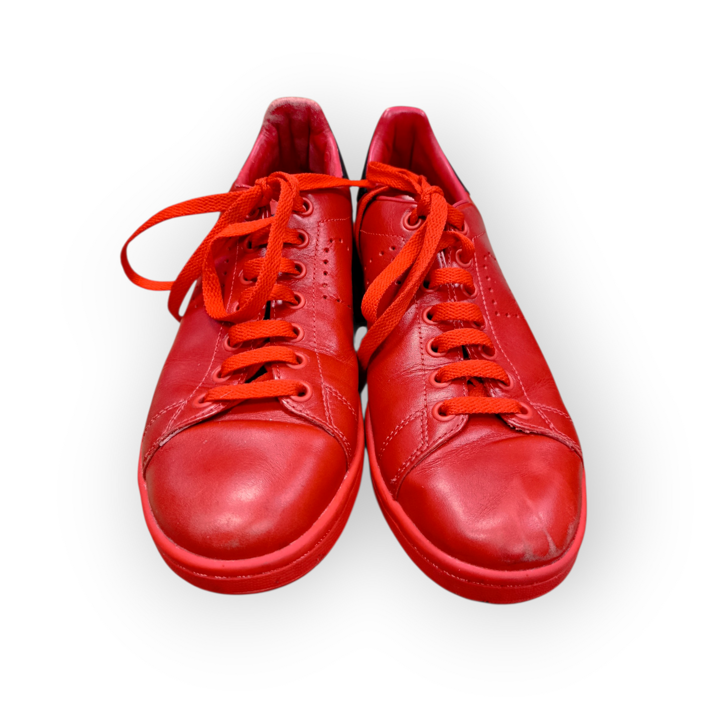 Adidas by Raf Simons Stan Smith Red Leather Sneakers Size 7