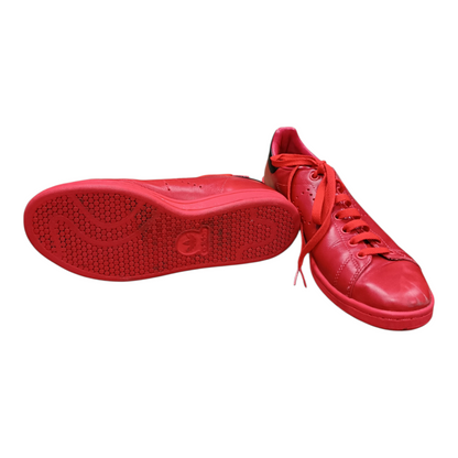 Adidas by Raf Simons Stan Smith Red Leather Sneakers Size 7