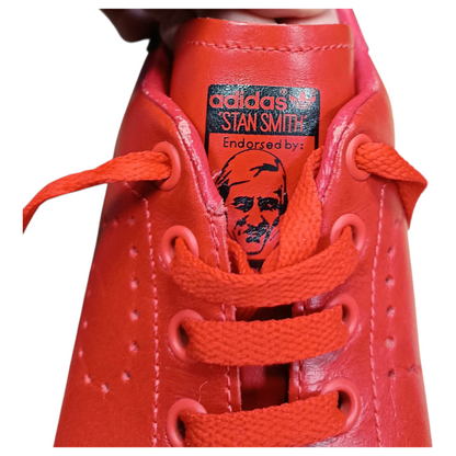 Adidas by Raf Simons Stan Smith Red Leather Sneakers Size 7