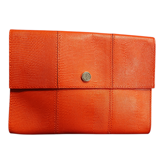 Club Monaco Jessie  orange leather envelope bag