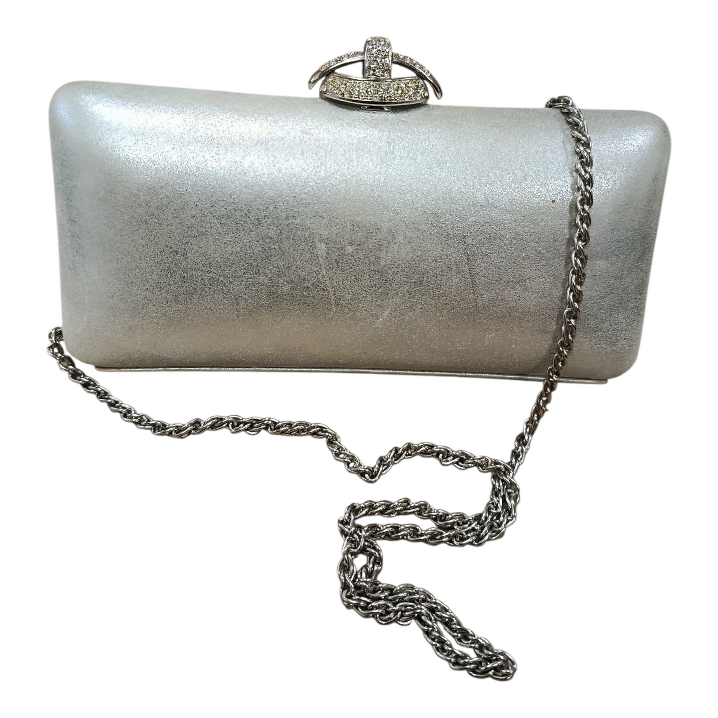 Rodo Silver Clutch Bag