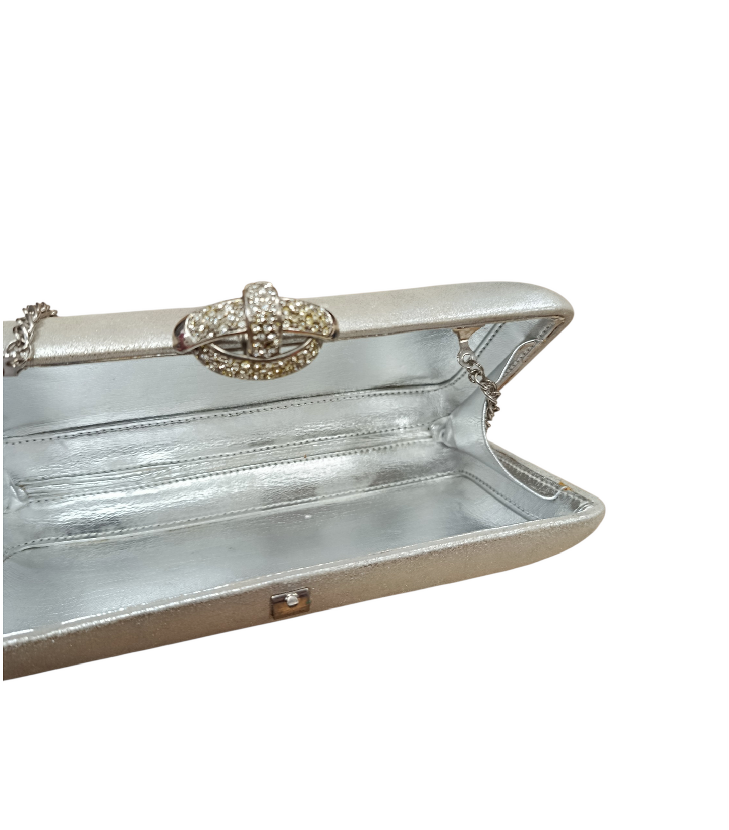 Rodo Silver Clutch Bag