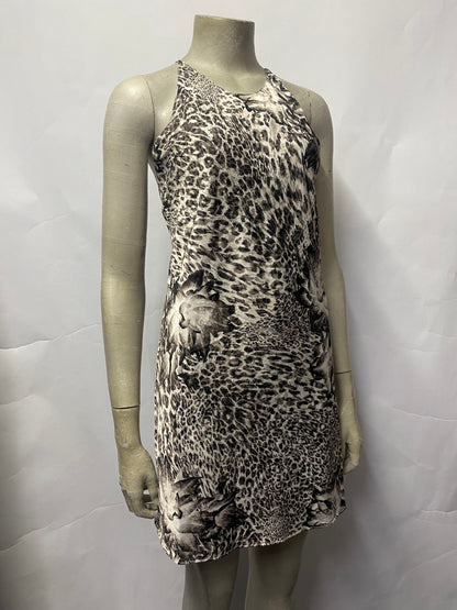 All Saints Leopard Cali Slip Dress XS