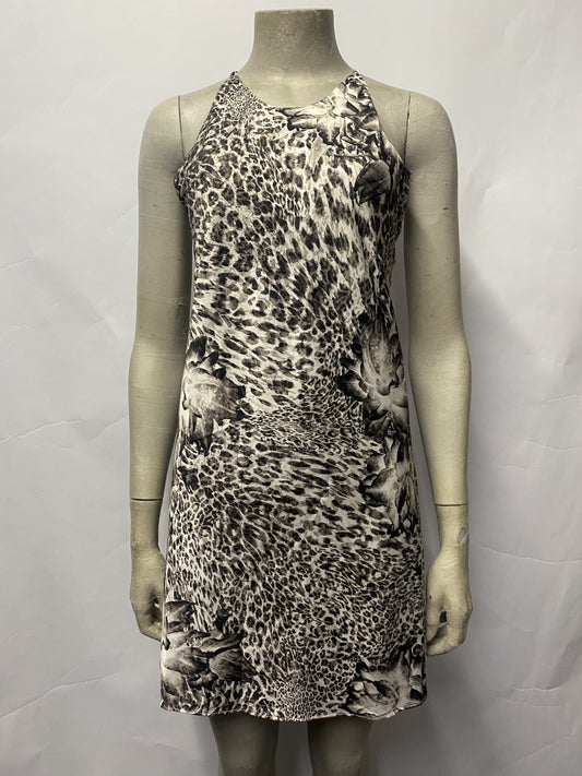 All Saints Leopard Cali Slip Dress XS