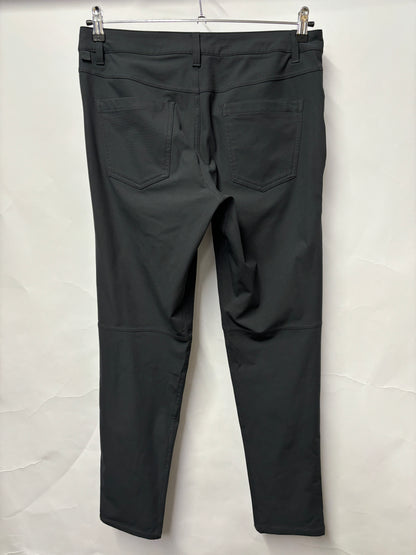 Lulu Lemon Grey ABC Tapered Stretch Trousers Medium