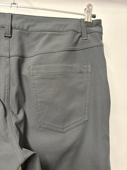 Lulu Lemon Grey ABC Tapered Stretch Trousers Medium