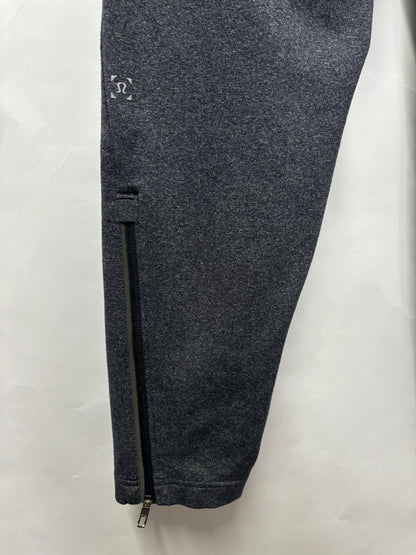 Lulu Lemon Grey Stretch Fitted Jogger with Zips Small