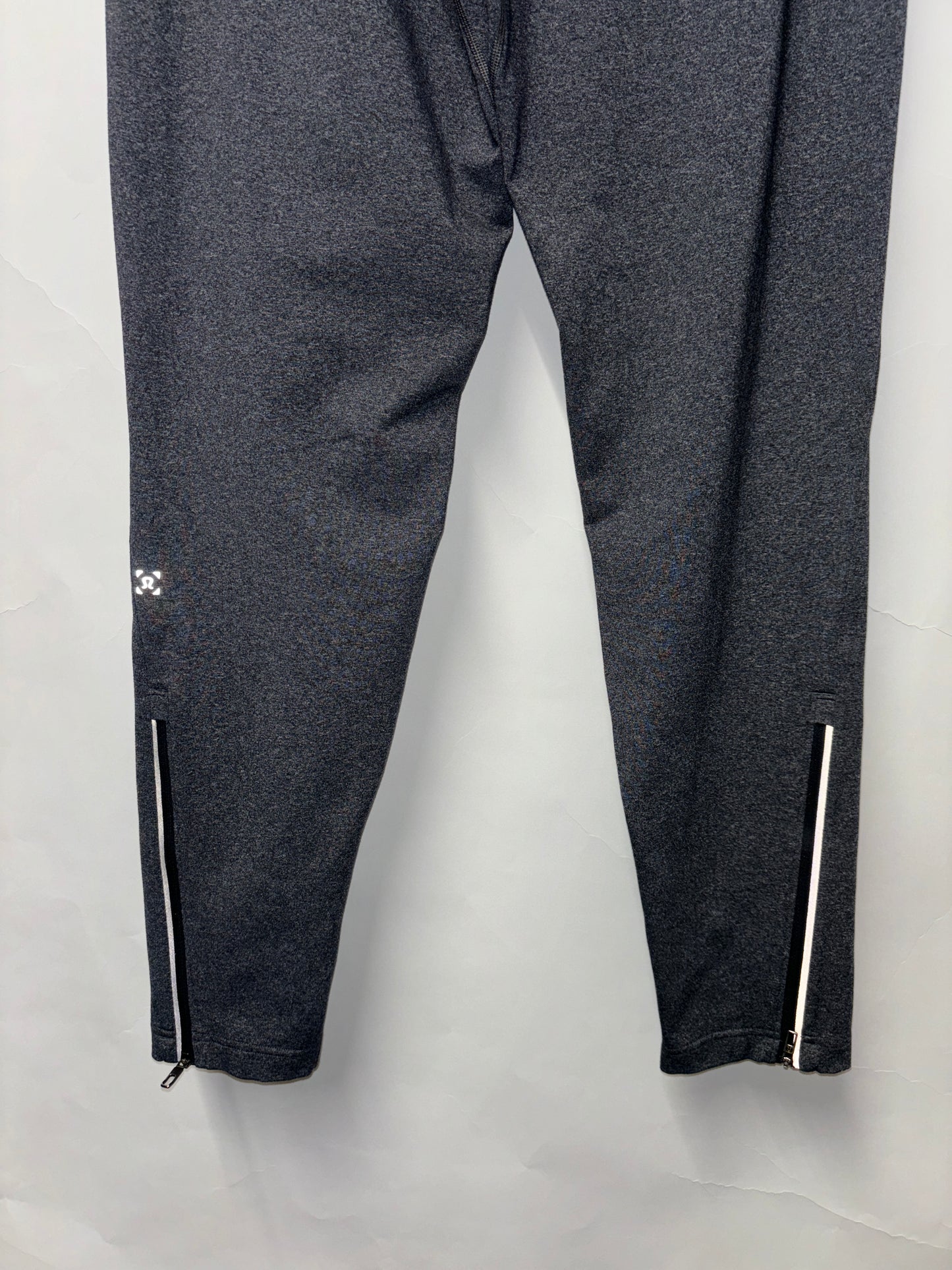 Lulu Lemon Grey Stretch Fitted Jogger with Zips Small