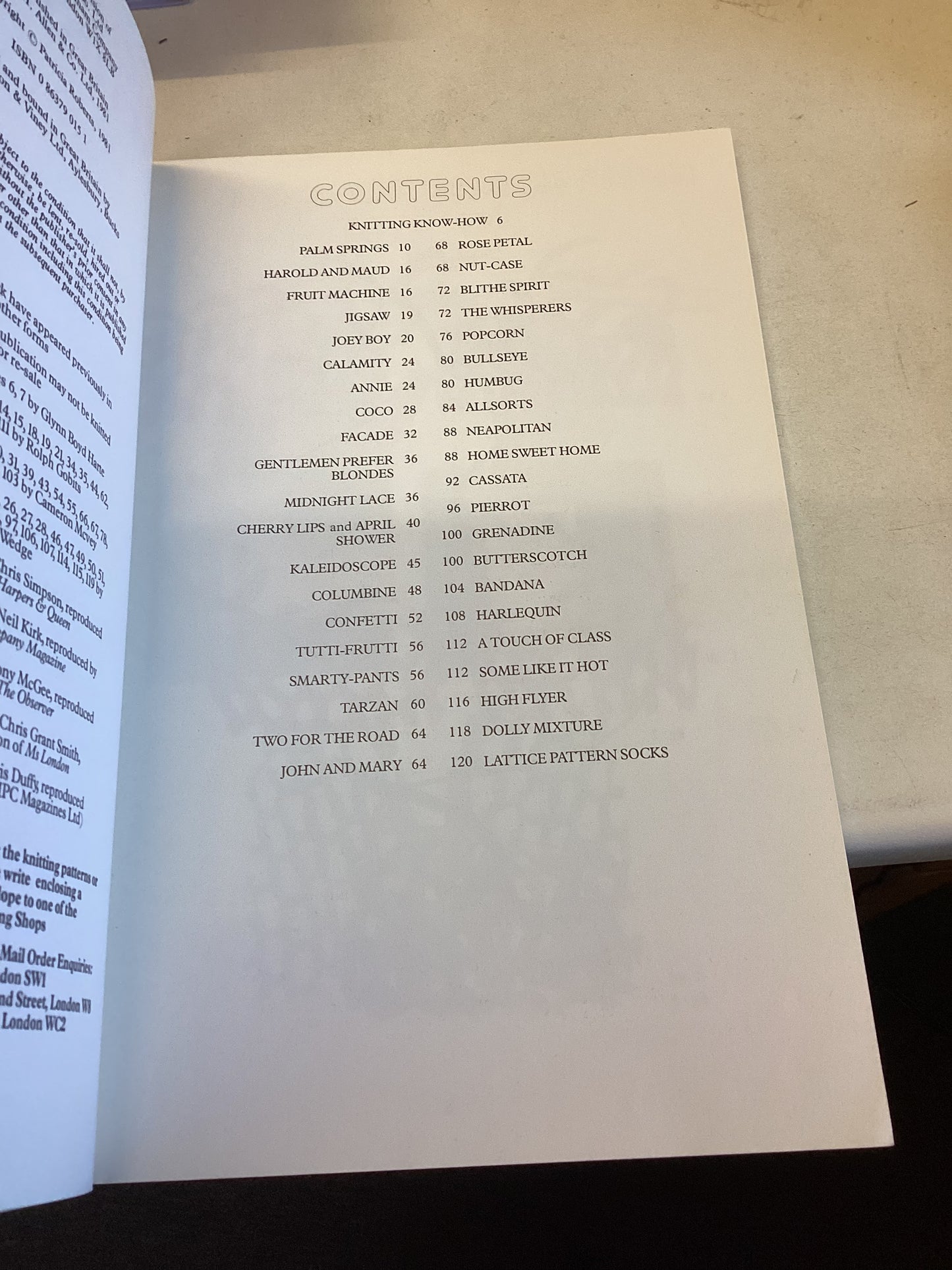 Patricia Roberts Knitting Book