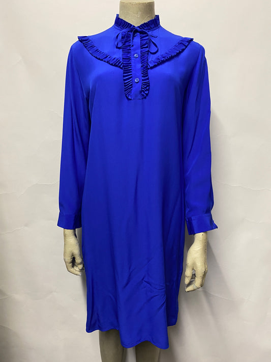 Paul Smith Blue Silk Tunic Dress Small