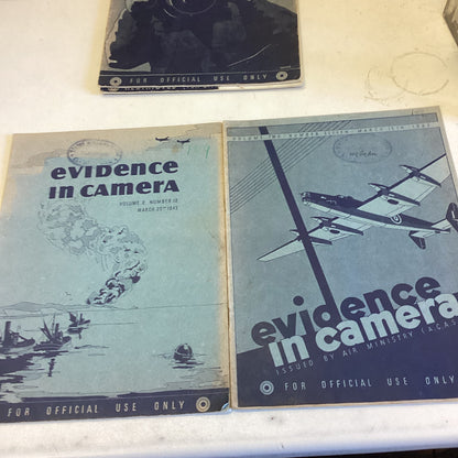 Evidence In Camera Issued By Air Ministry Selection of 9 Ranging From Volume Two Number Five to Volume 7 No 1