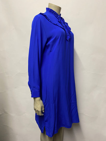 Paul Smith Blue Silk Tunic Dress Small