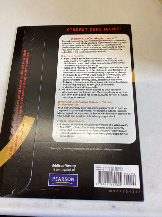 Mastering Astronomy Student Access Kit With E Book