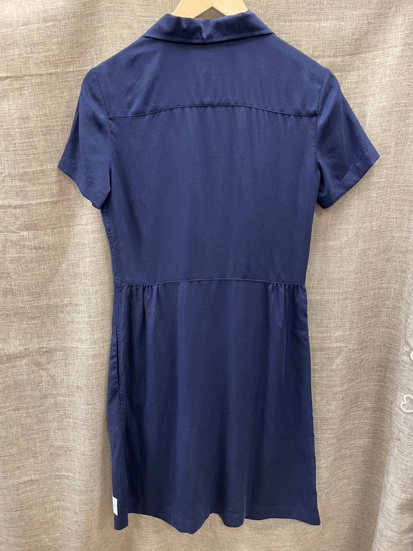 Calvin Klein CK Jeans Navy Blue Short Sleeve Shirt Dress Small