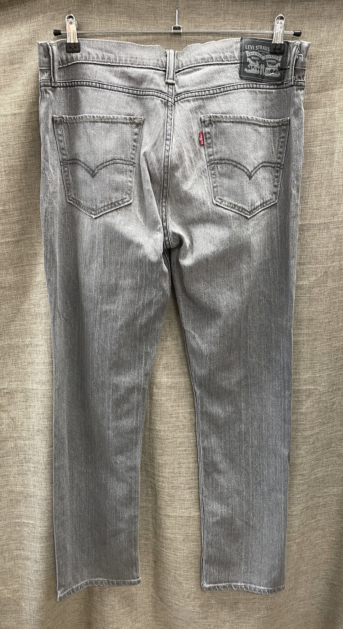 Levi's Levi Strauss & Co Grey Classic Western Style Straight Leg Jeans Waist 38