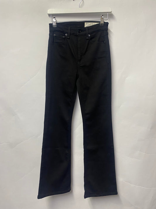 Rag & Bone Black Bootleg Jeans XS W24