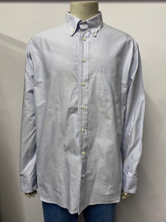 Gitman Bros Blue Vintage Striped Button Down Shirt XXL