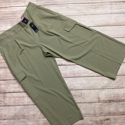 BNWT M&S Faded Khaki Cargo High Rise Wide Trousers Size 22