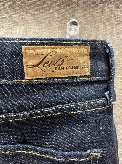 Levi's Levi Strauss & Co Demi Curve Classic Dark Indigo Blue Boot Cut Jeans Waist 32