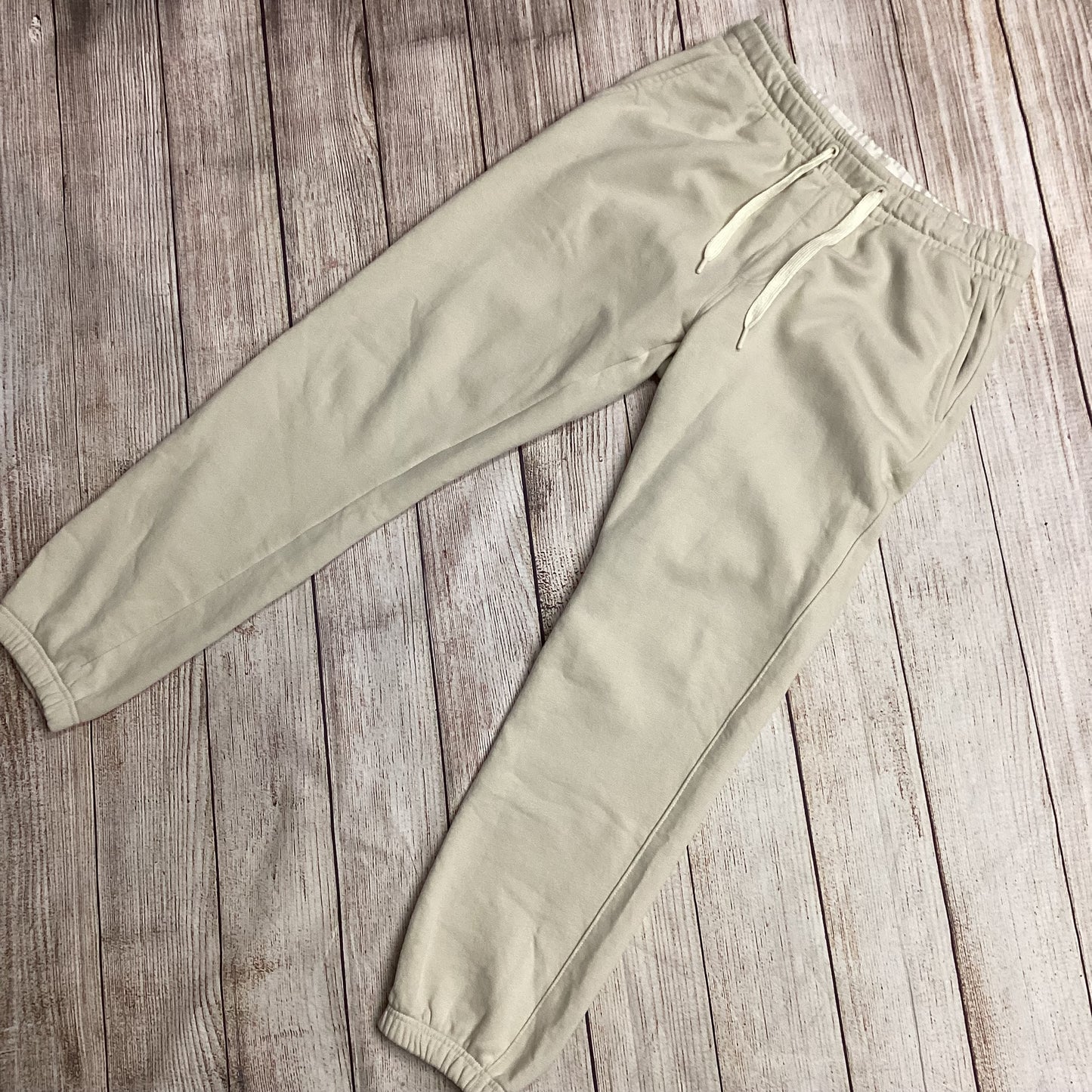 Folk Clothing Cream Cotton Joggers Size 4 (W32inch)