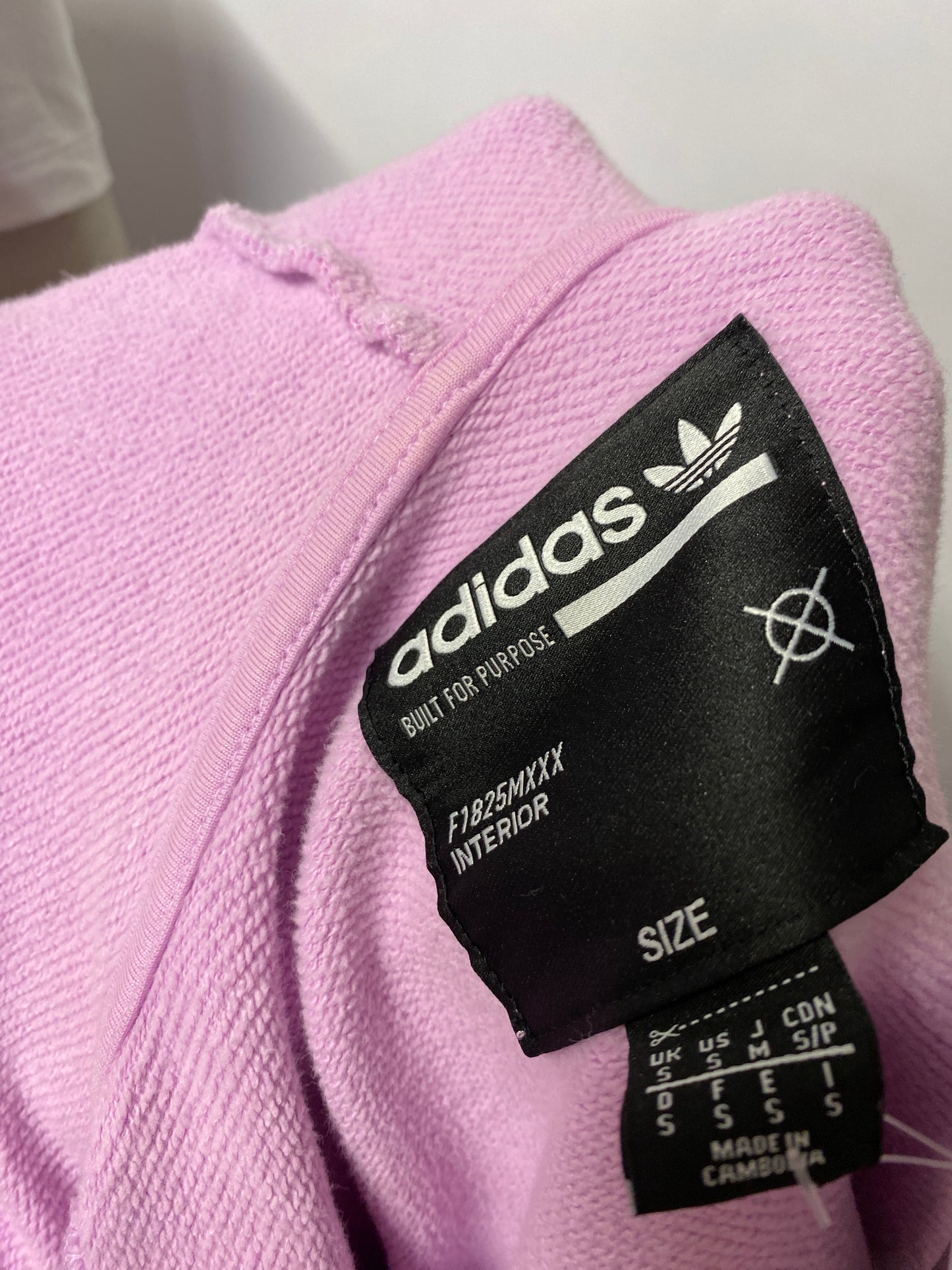 Adidas Unisex Kaval Lilac Zip Up Cotton Hoodie Small
