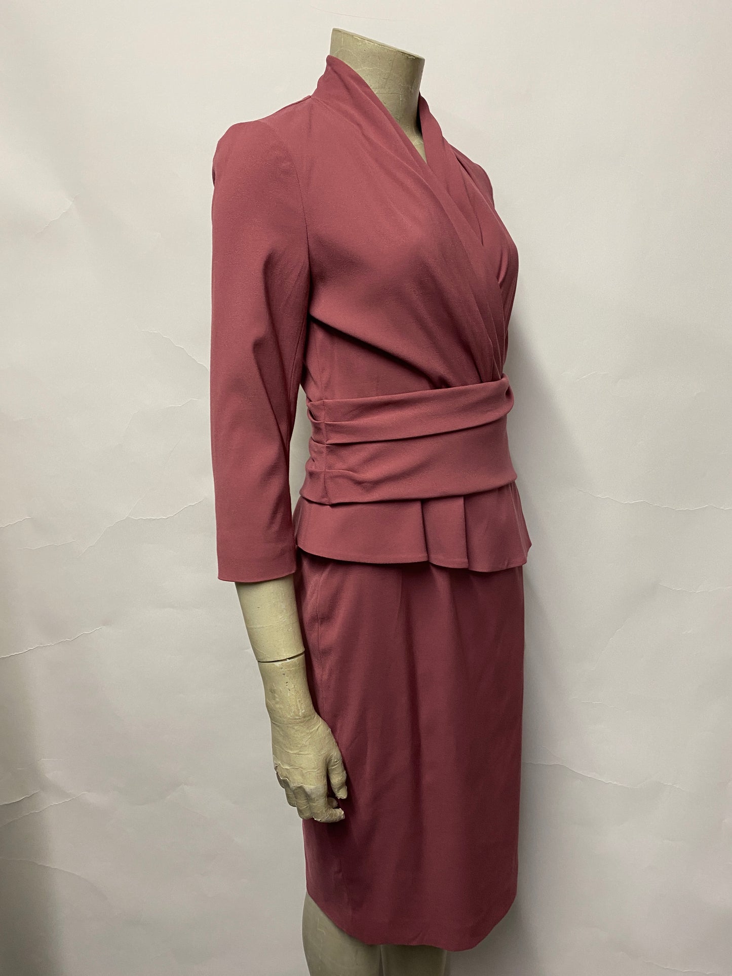 The Fold Pink Smart Mid Length Dress 8