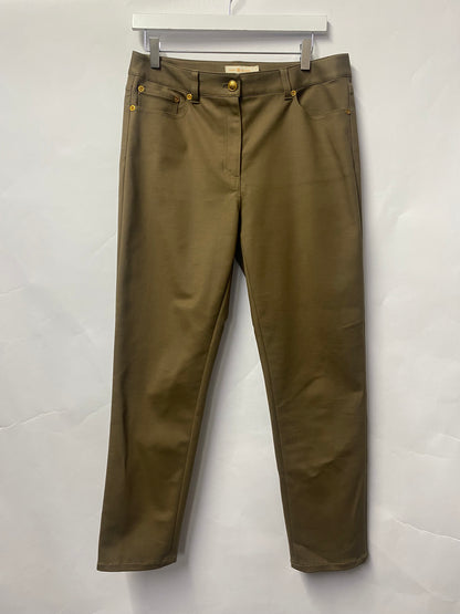 Tory Burch Olive Green Cotton Jeans 12/US 8