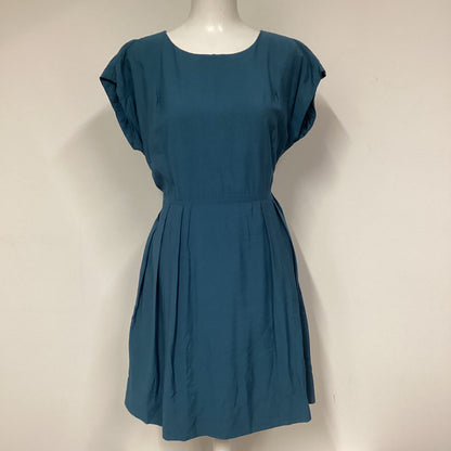 BNWT Oliver Bonas Blue Teal Dress W/ Pockets Size 14