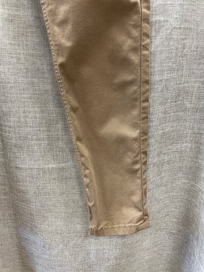 Zara New with Tags Tan Brown Skinny Trousers with Belt EUR 40