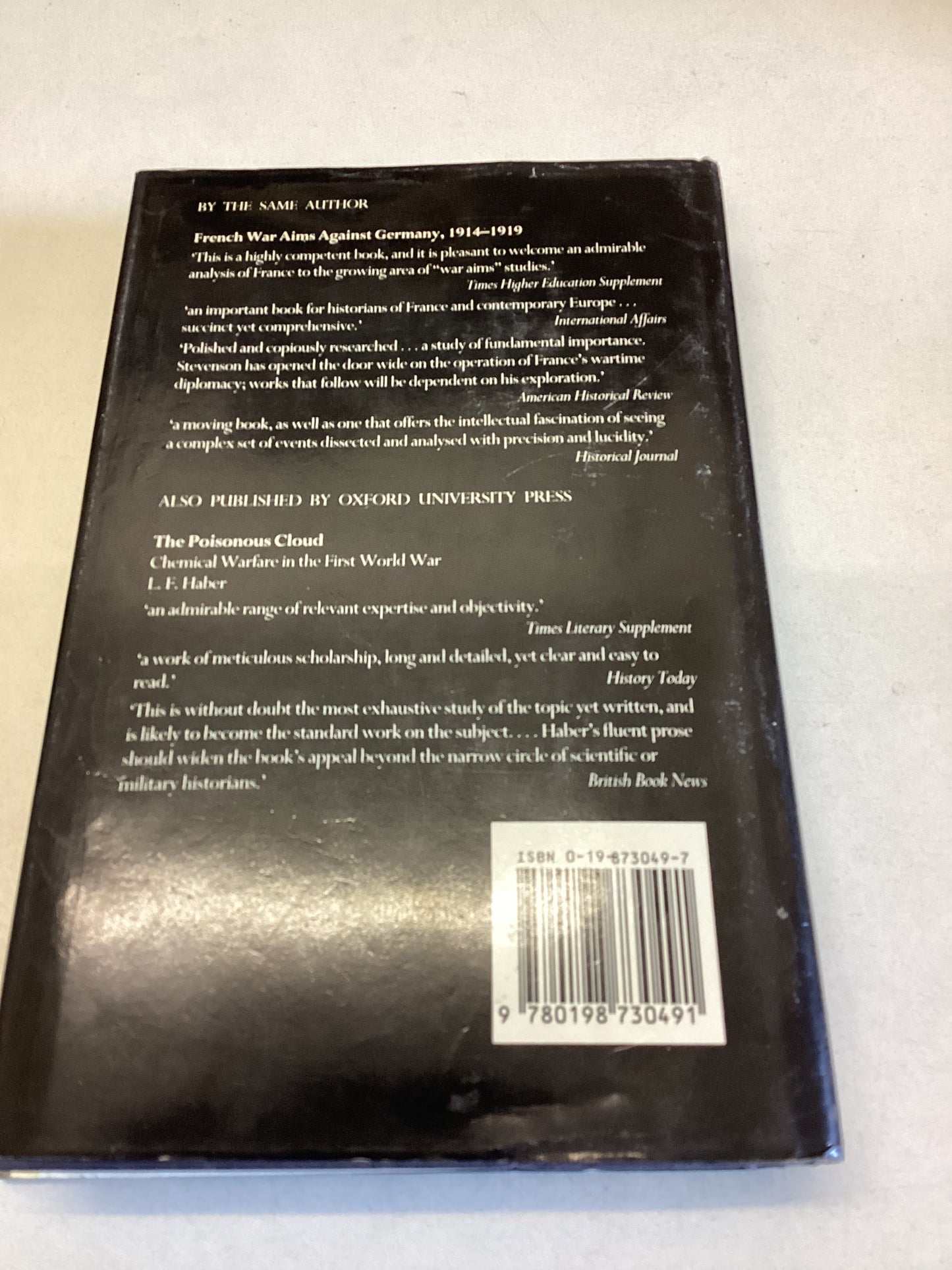 The First World War and International Politics David Stevenson