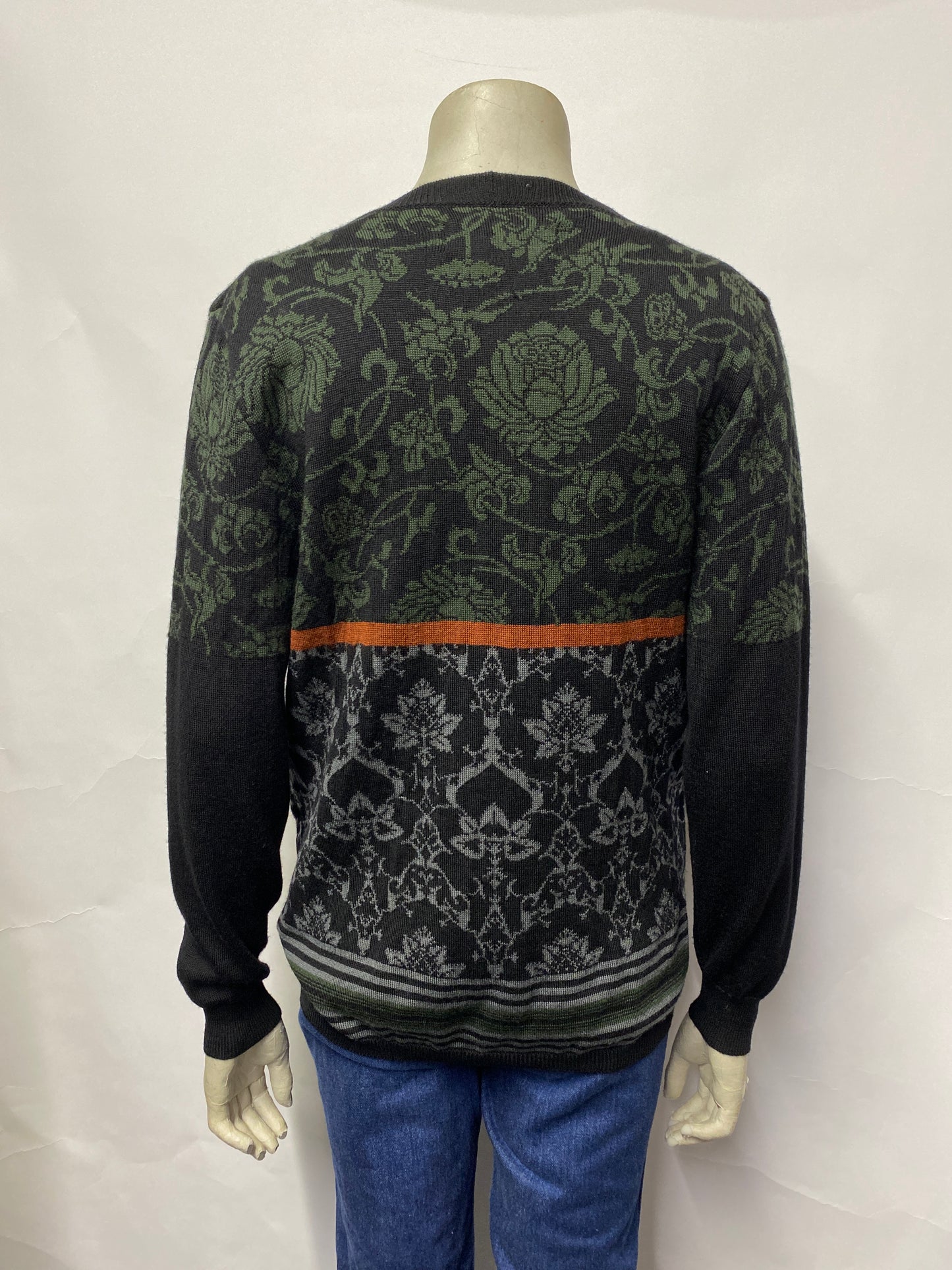 Clover Canyon Green and Black Patterned Cardigan Small