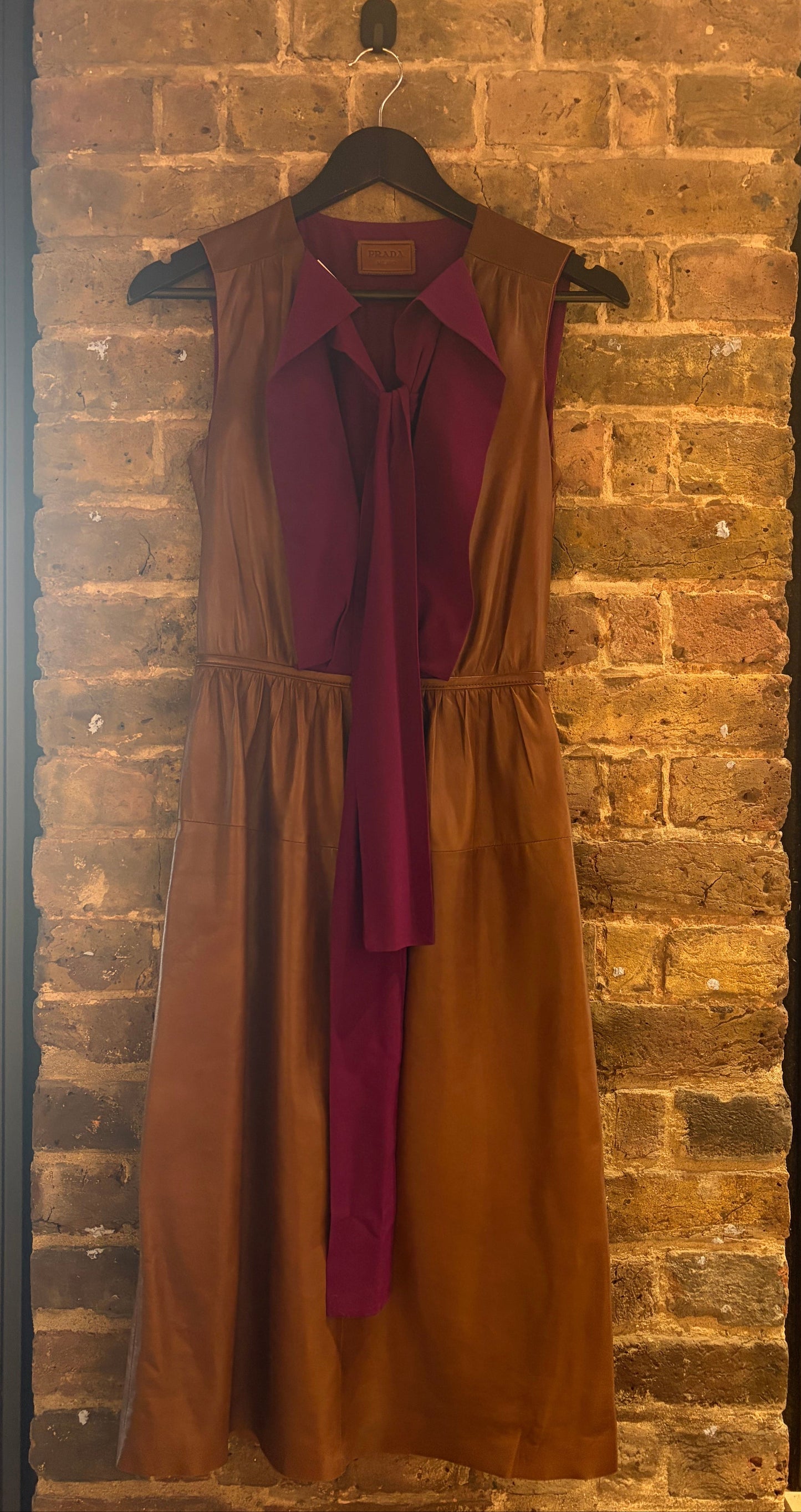 Prada Brown & Plum Dress, Small