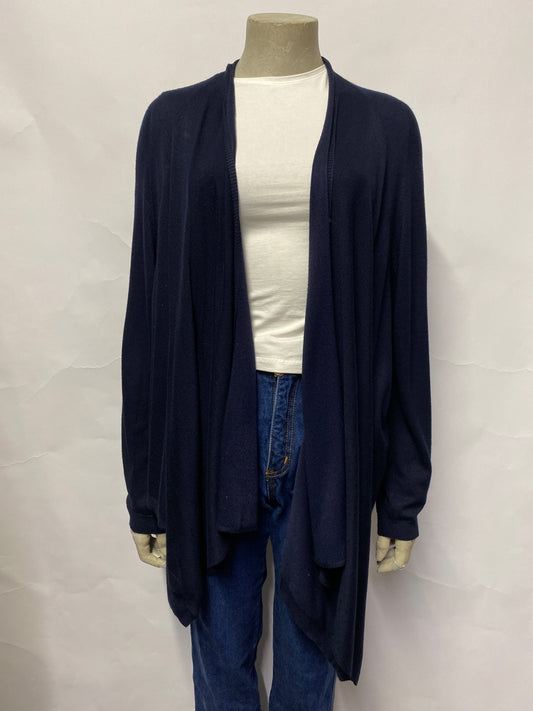 Ted Baker Navy Open Cardigan Large