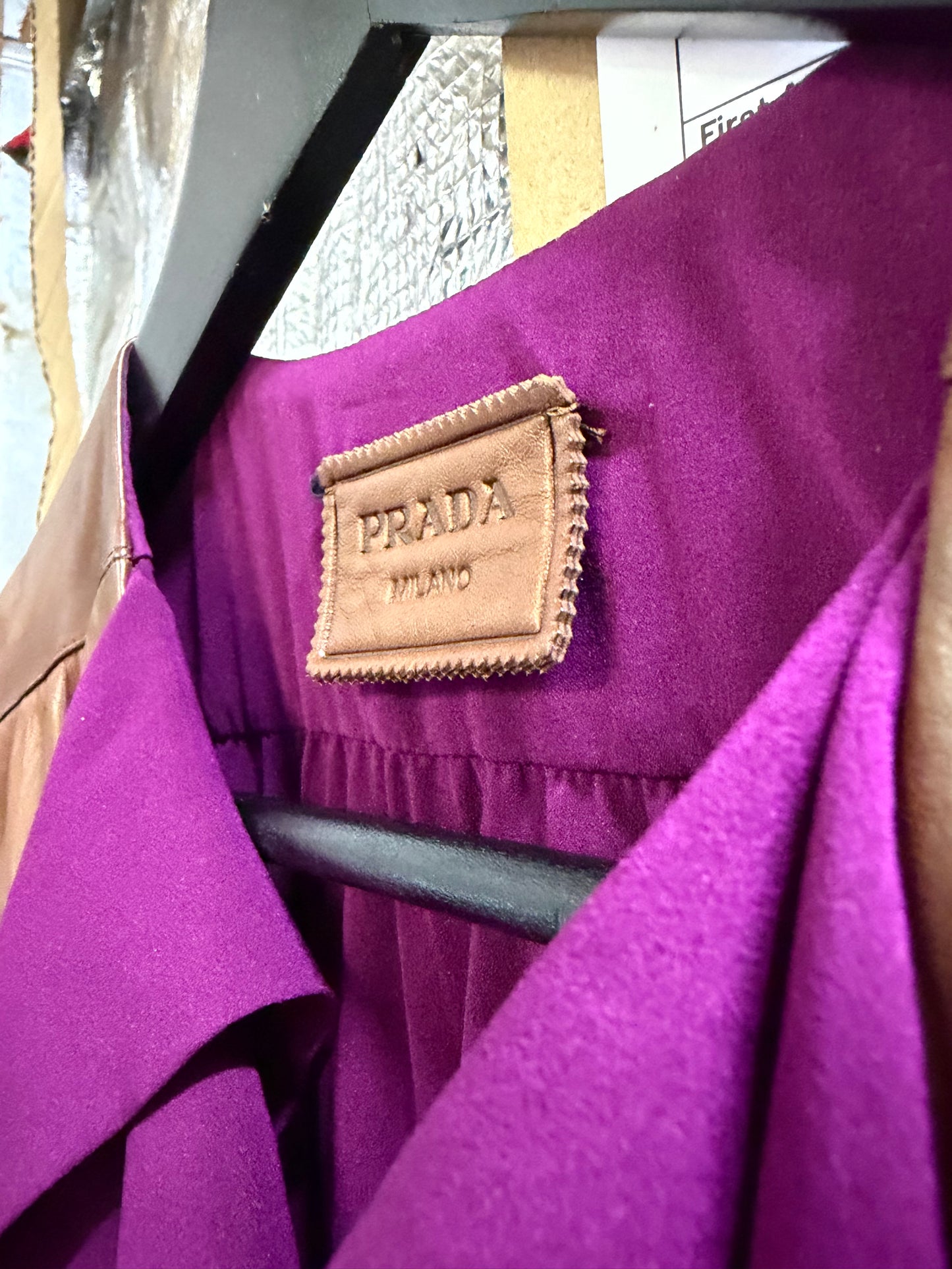 Prada Brown & Plum Dress, Small
