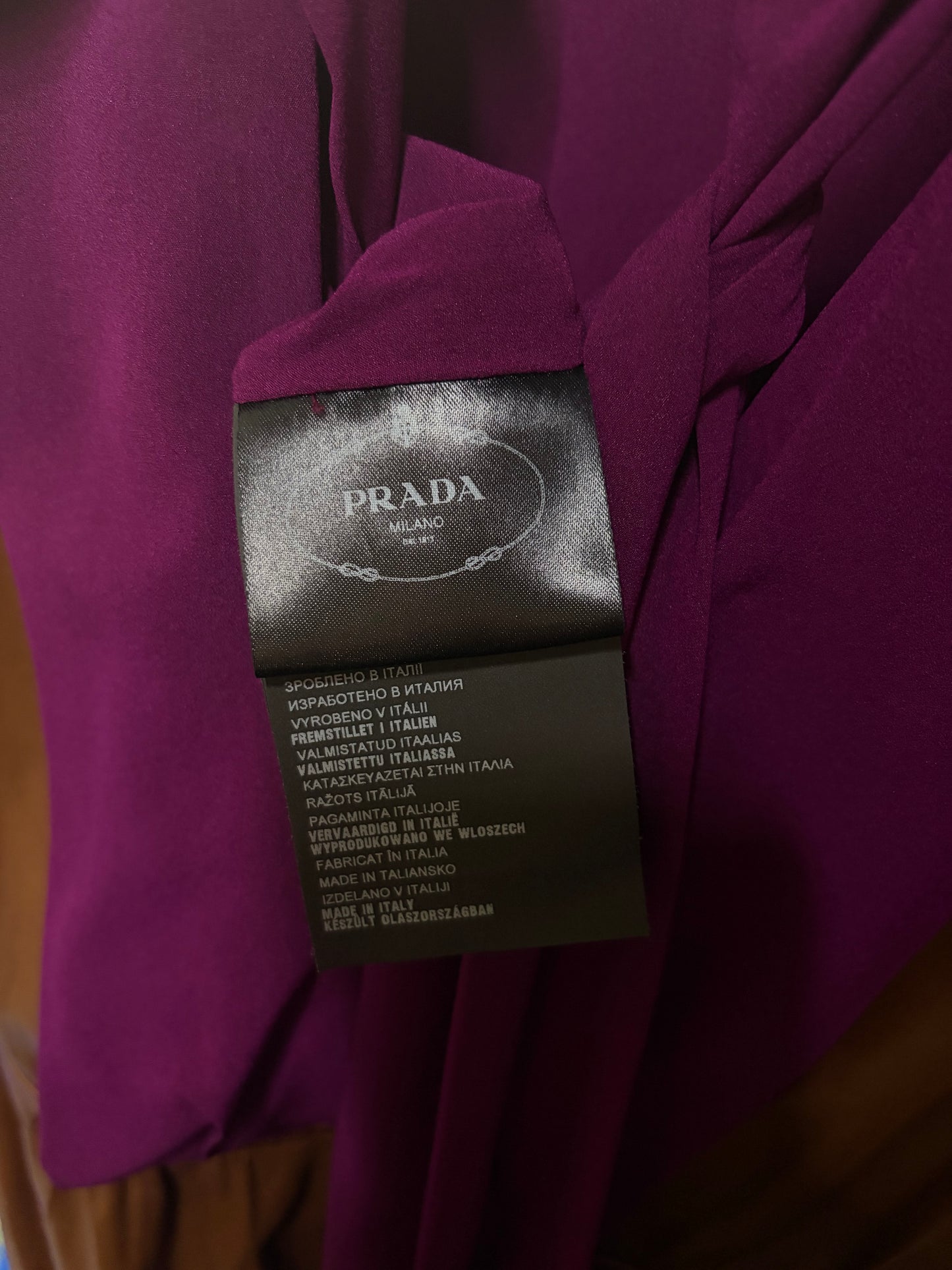 Prada Brown & Plum Dress, Small