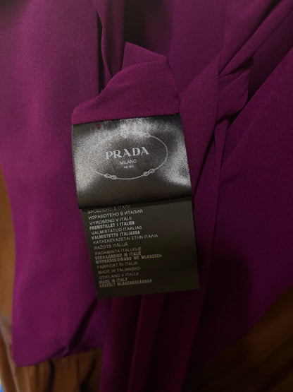 Prada Brown & Plum Dress, Small