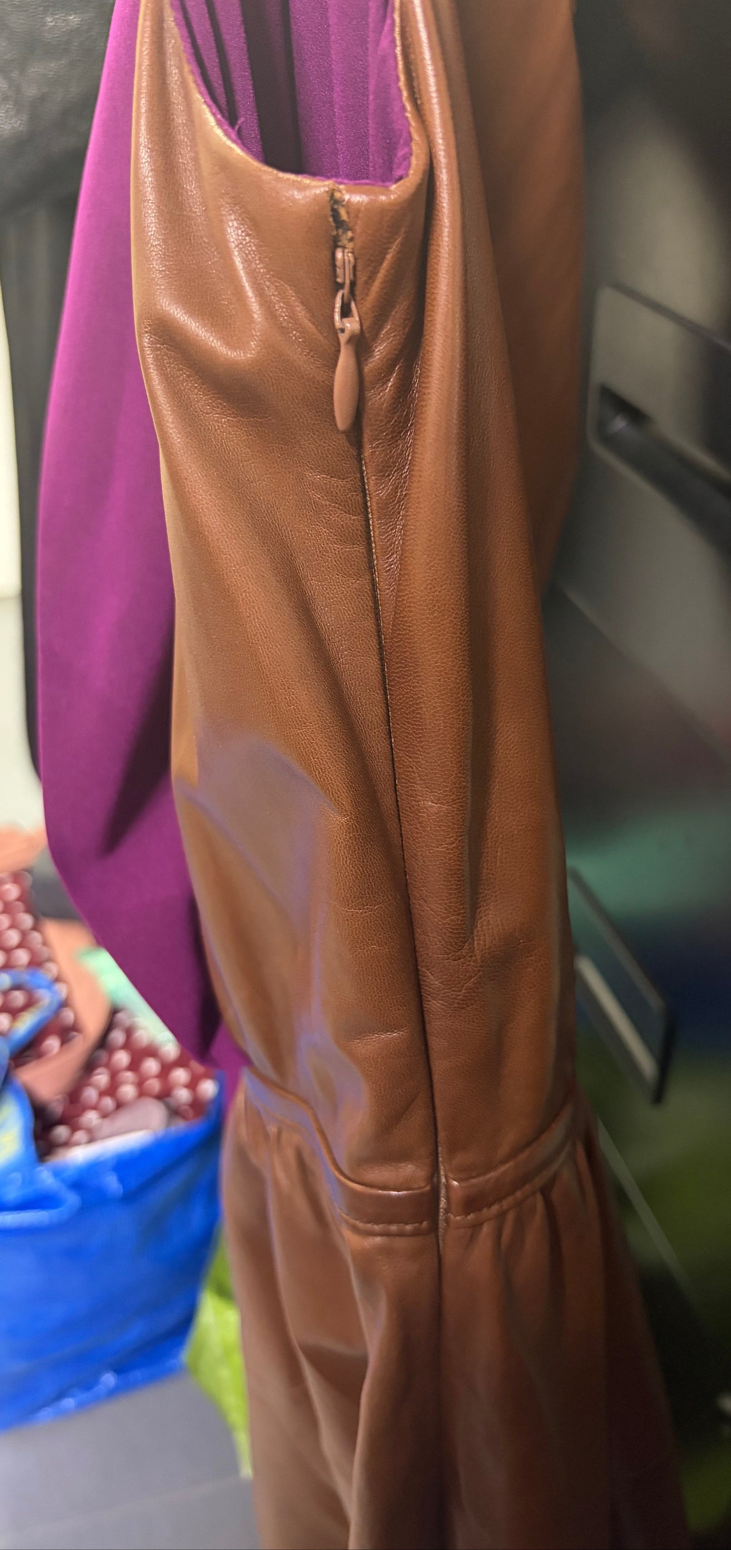 Prada Brown & Plum Dress, Small