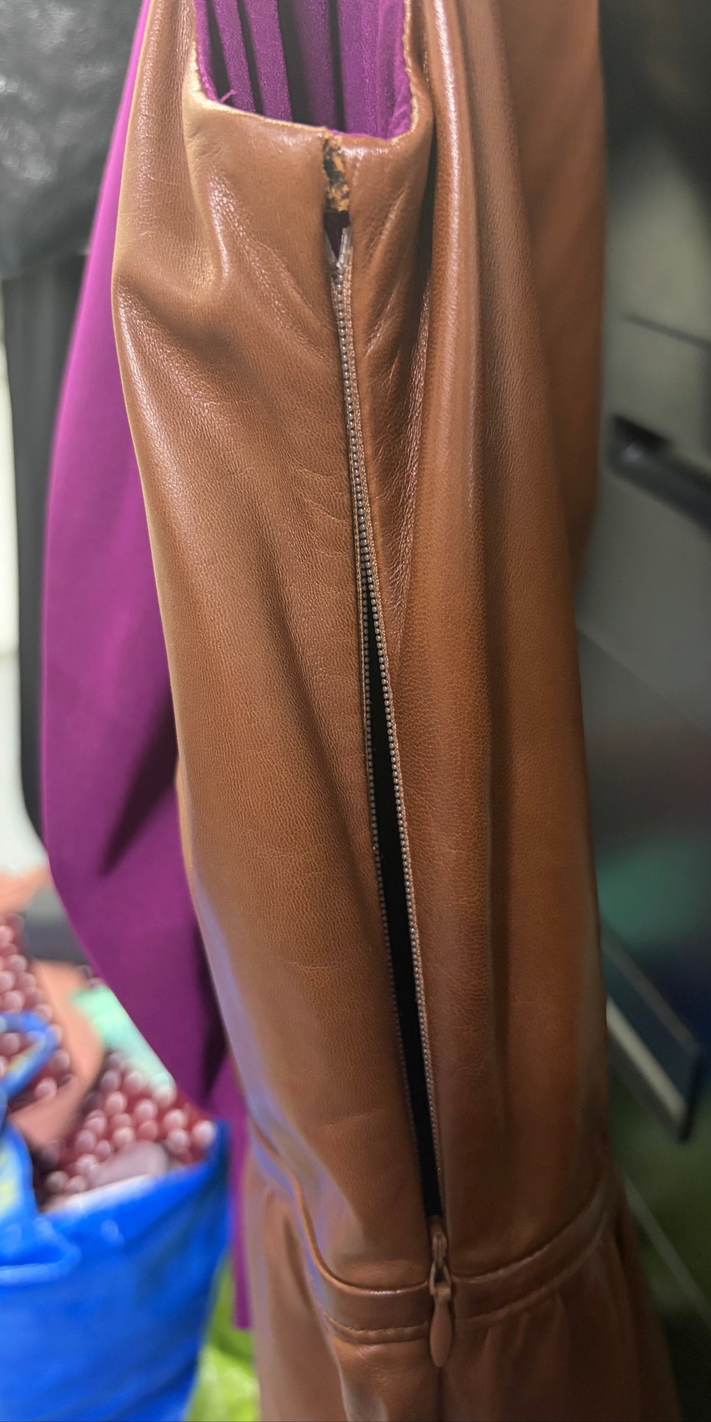 Prada Brown & Plum Dress, Small