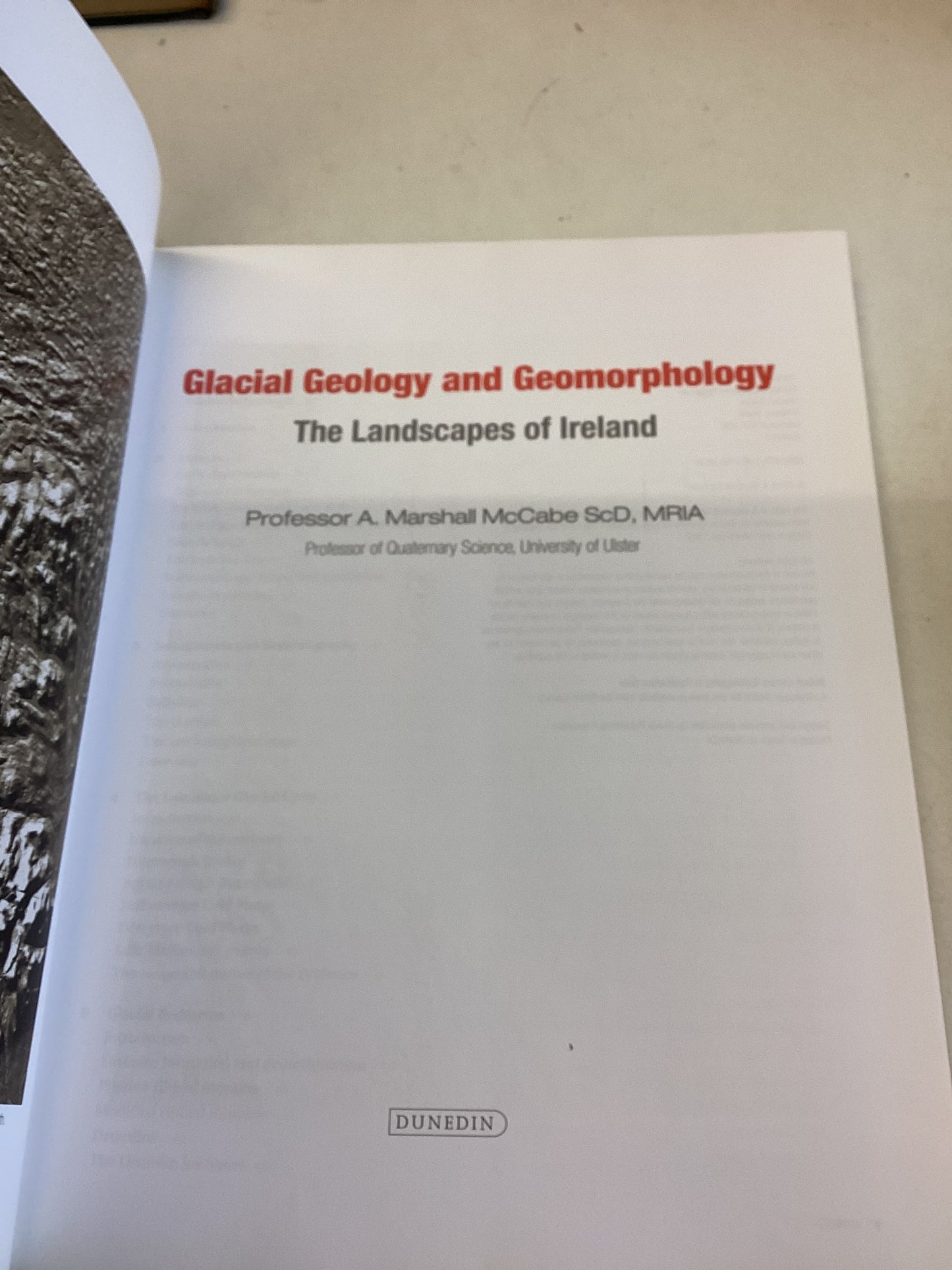 Glacial Geology and Geomorphology The Landscape Of Ireland  Marchall McCabe