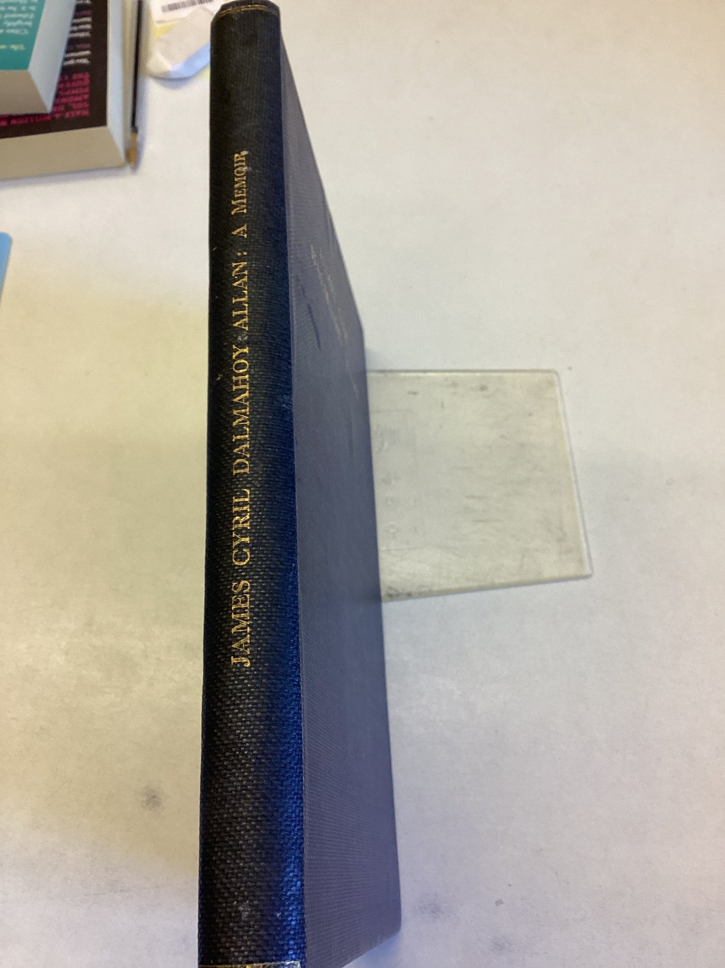 James Cyril Dalmahoy Allan A Memoir by D F Privately Published By T and A Constable 1927