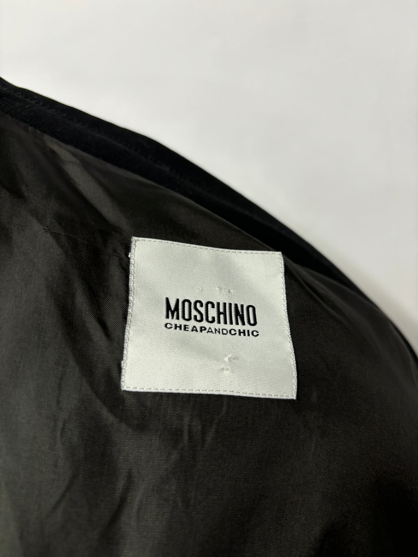 Moschino Cheap and Chic Black Ruched Blazer 10