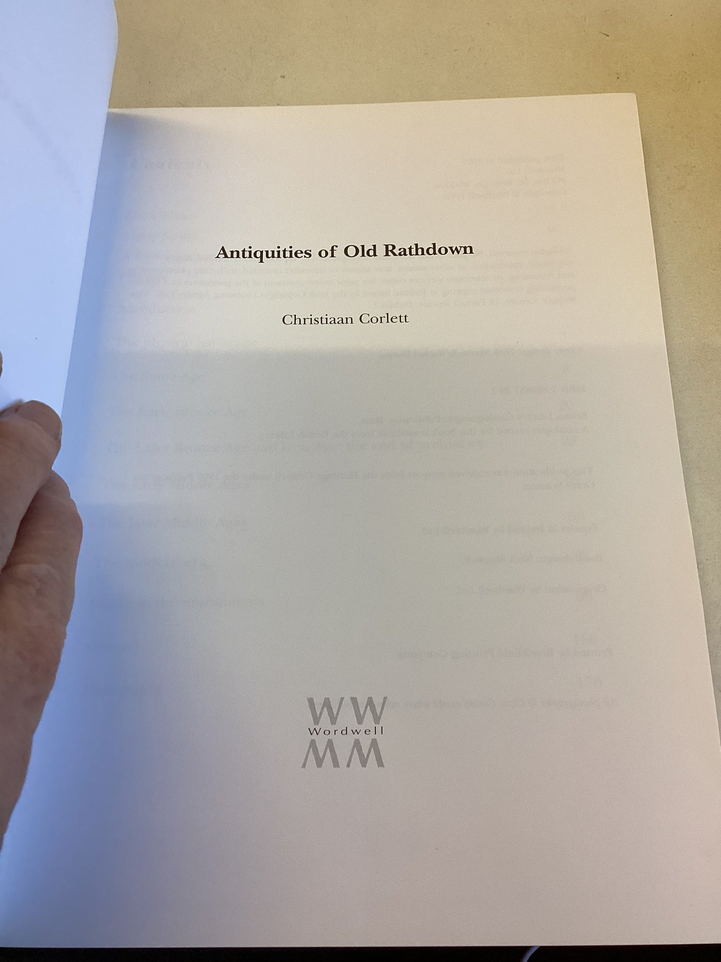 Antiquities Of Old Rathdown The Archaeology Of South County Dublin and North County Wicklow Christiaan Corlett