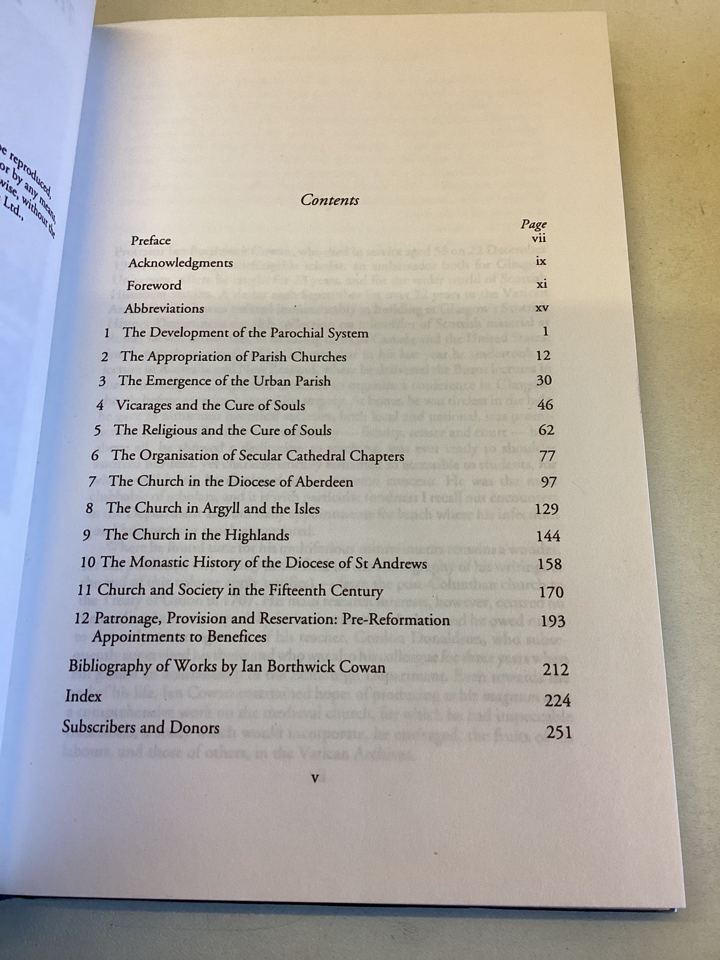 The Medieval Church In Scotland Ian B Cowan Edited By James Kirk
