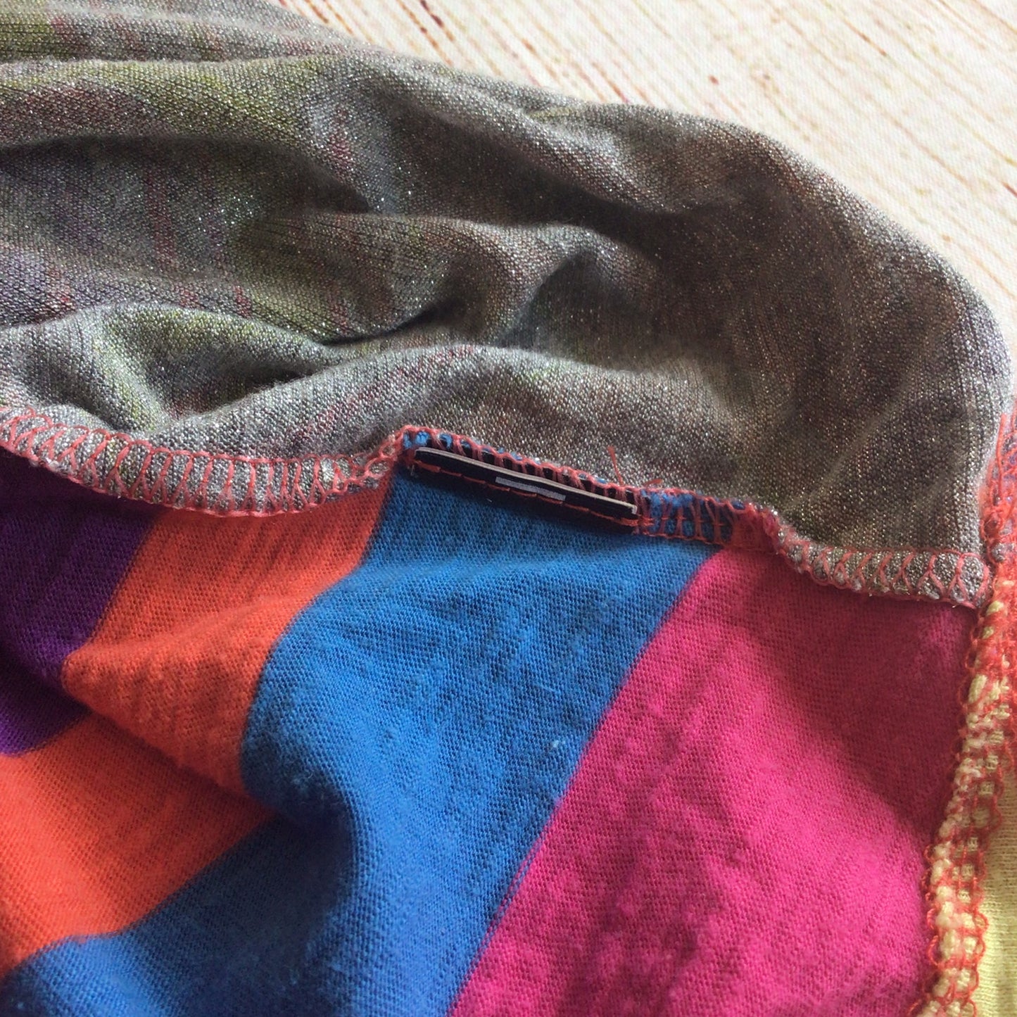 Custo Barcelona Y2K Multi Orange Purple Green Rainbow Tank Top Size Ch 32 (approx.)