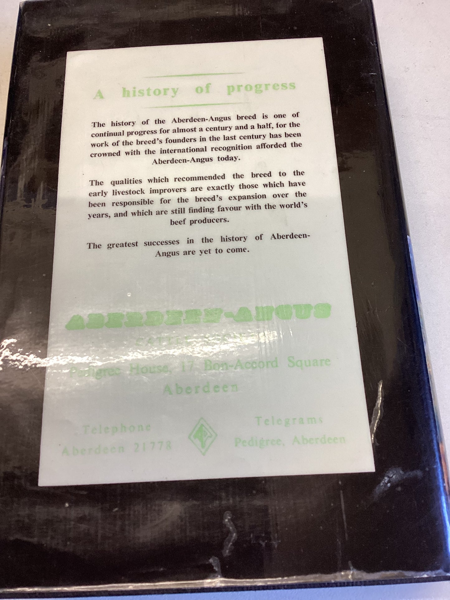 The Aberdeen-Angus Breed: A History