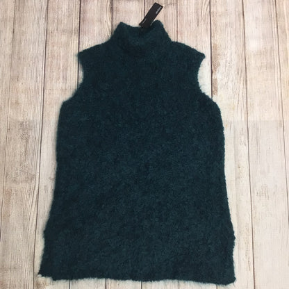 BNWT M&S Autograph Teal Peacock Wool Mohair Blend Sleeveless Jumper Knit Size 16