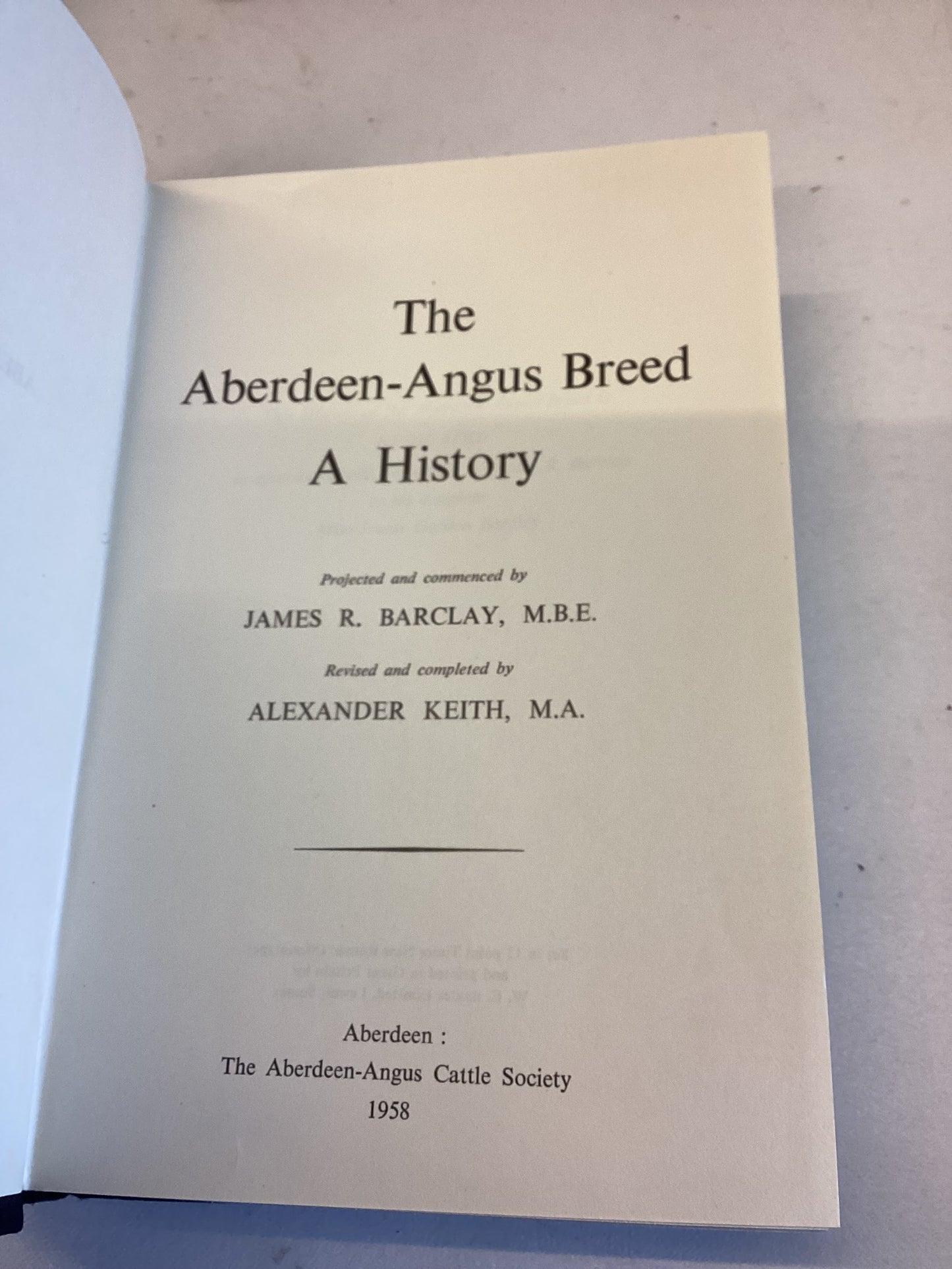The Aberdeen-Angus Breed: A History