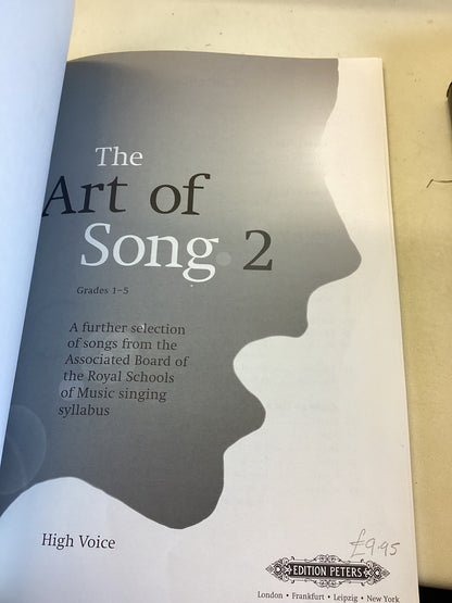 The Art of Song 2 Grades `1 - 5 High Voice