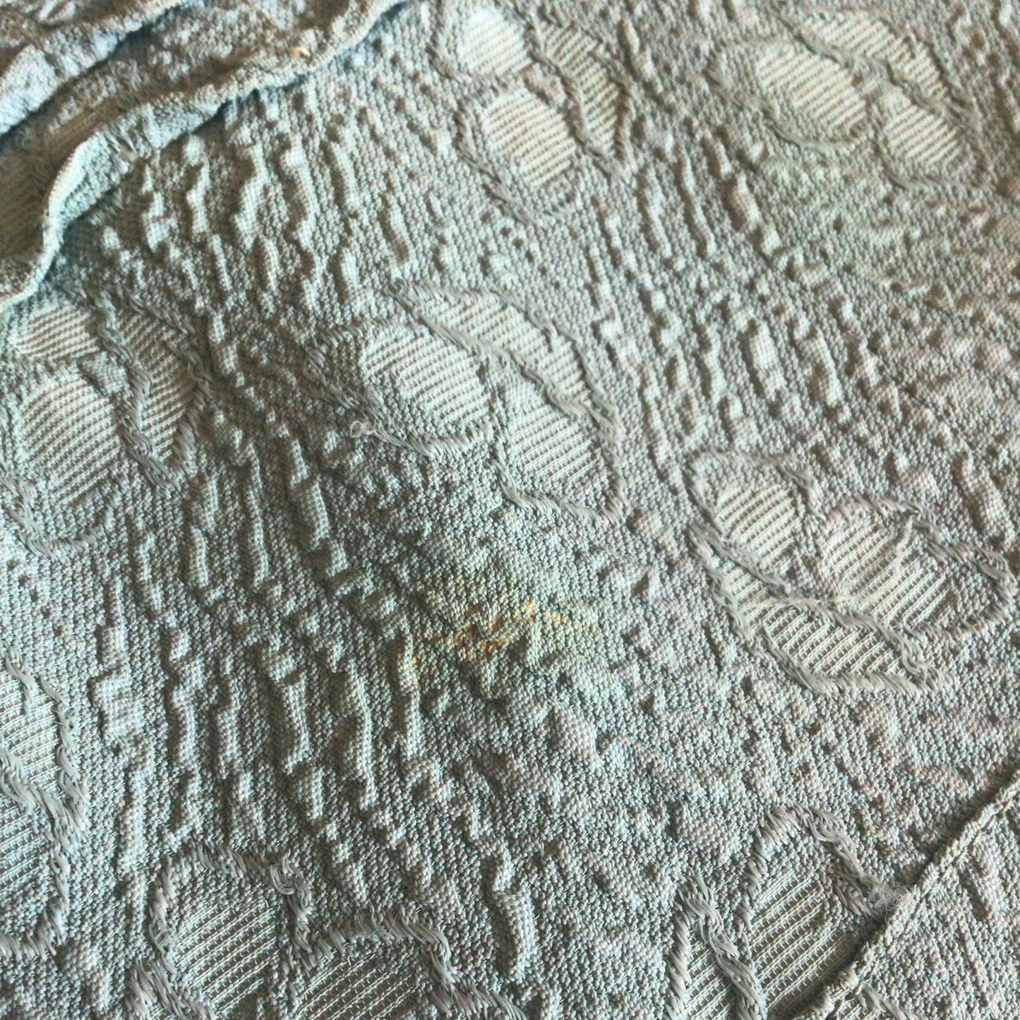 Vintage Teal Green Blue Dress w/Cape Size Ch35”